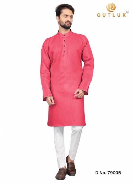 Pink Colour Outluk 79 Fancy Ethnic Wear Kurta With Pajama Collection 79005